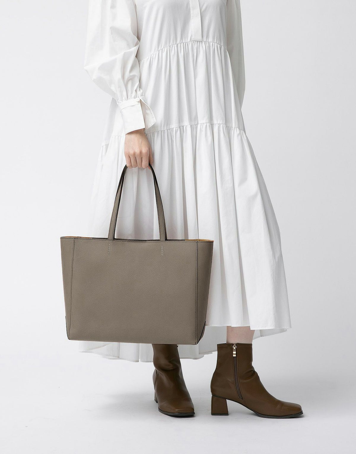 エムエム トートバッグL キャラメル