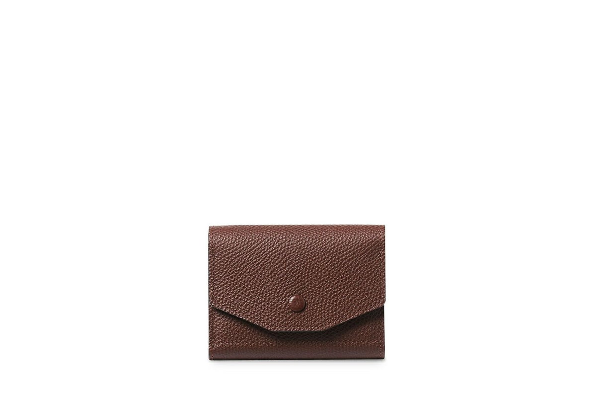 エムエム 中BOX三つ折り財布 ビター