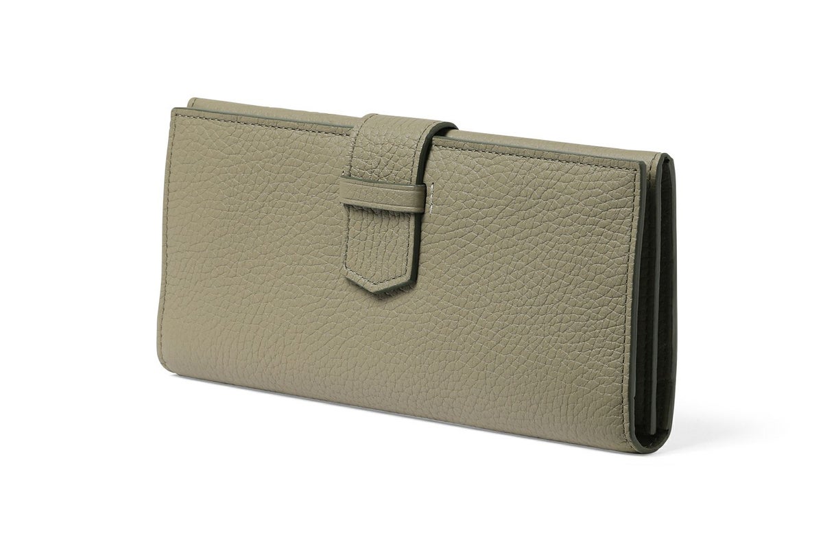 リツラグーン 小銭入れ付きスリム長財布 セージ