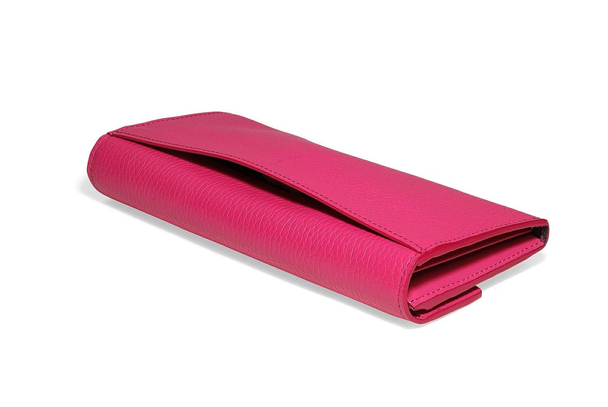 リツラグーン 単カードケース付き長財布 フューシャピンク