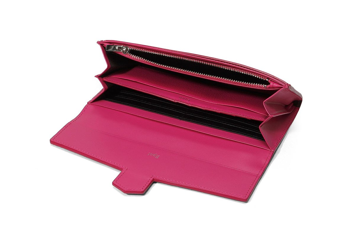 リツラグーン 単カードケース付き長財布 フューシャピンク