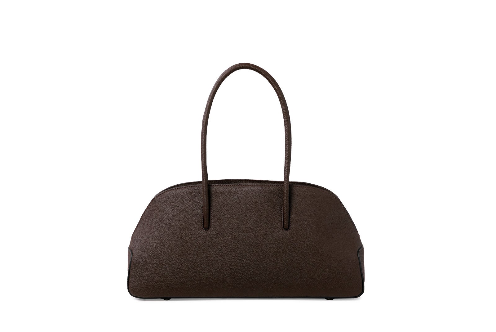 Ritsu橫向波士頓包深棕色