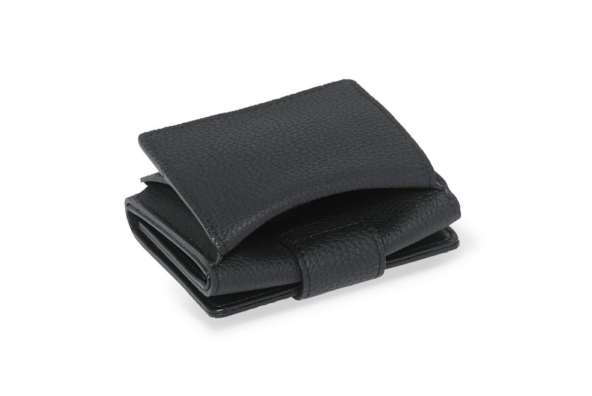 リツ 三つ折り財布 ブラック