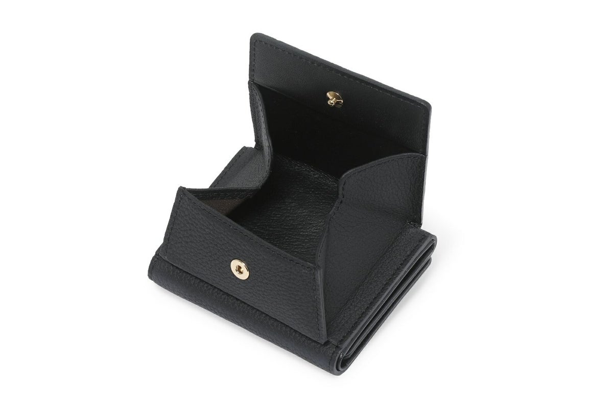 リツ 三つ折り財布 ブラック