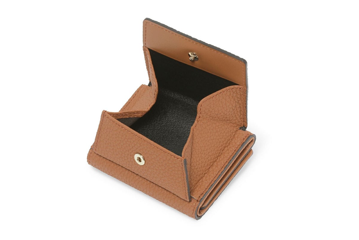 リツ 三つ折り財布 チーク