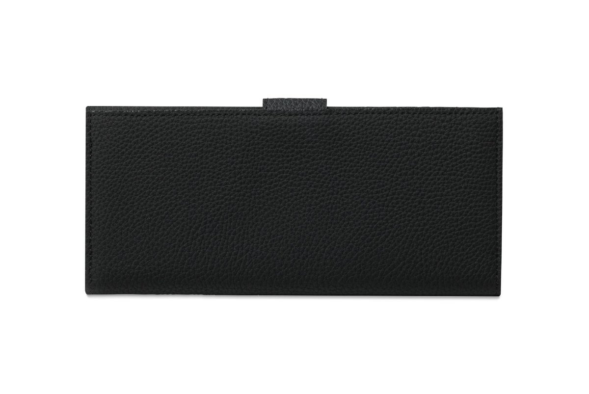 リツ 小銭入れ付きスリム長財布 ブラック