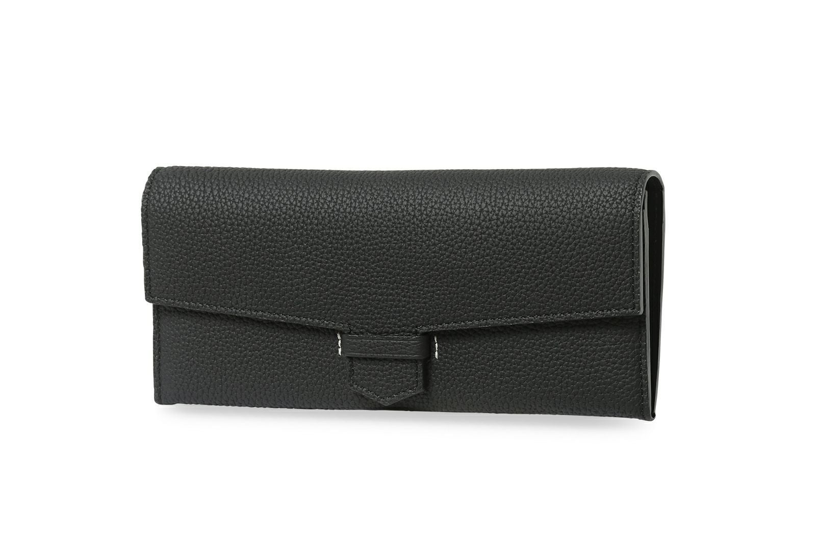本日のみお値下げエバゴス  ebagos スマホポケット付き長財布 black ebagos エバゴス 牛ソフトレザー 長財布