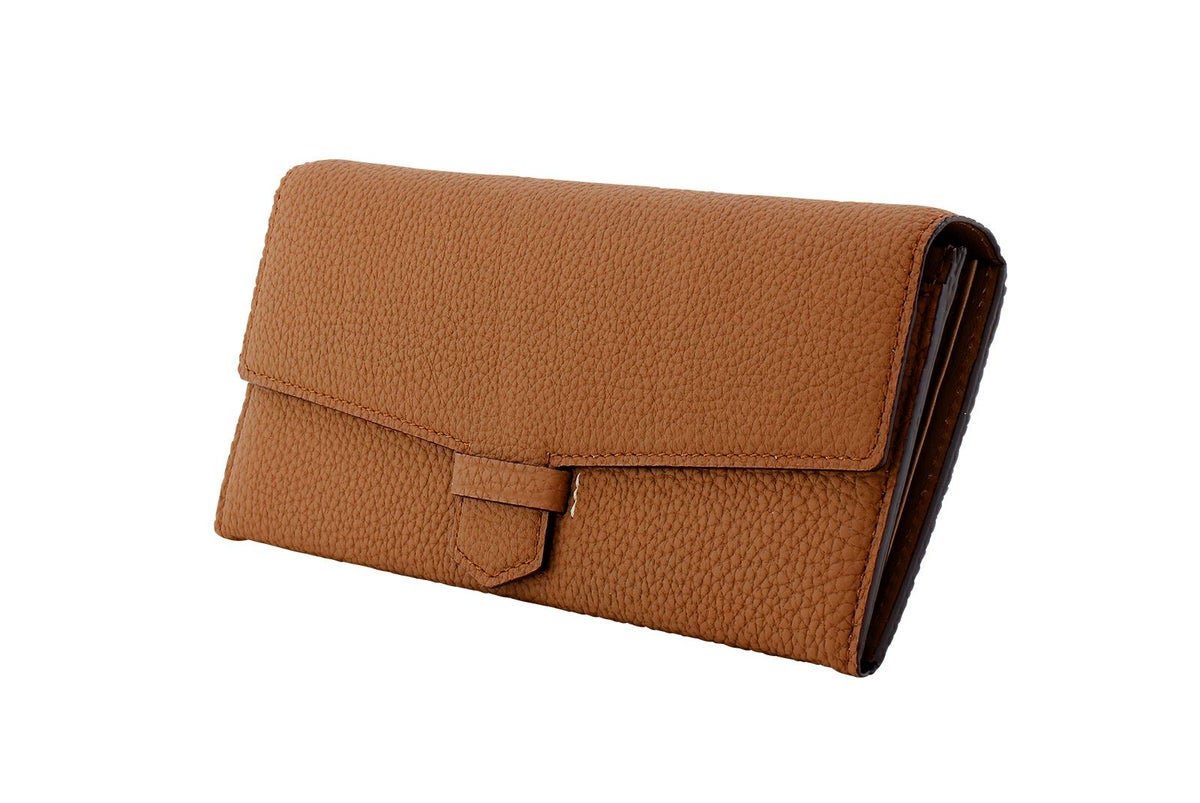 リツ 単カードケース付き長財布 チーク