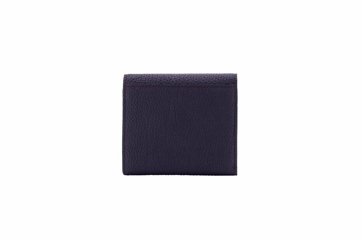 リツ 中BOX二つ折り財布 バイオレット