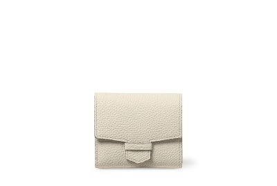リツ 中BOX二つ折り財布 エクリュ