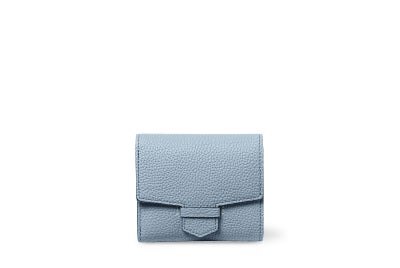 リツ 中BOX二つ折り財布 ブルージーン