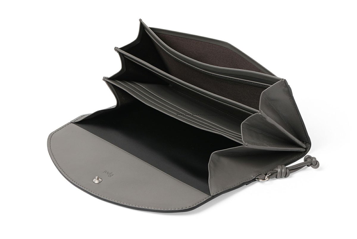 ノット ギャルソン長財布 グレー