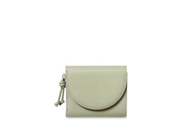 ノット 三つ折り財布 セージ