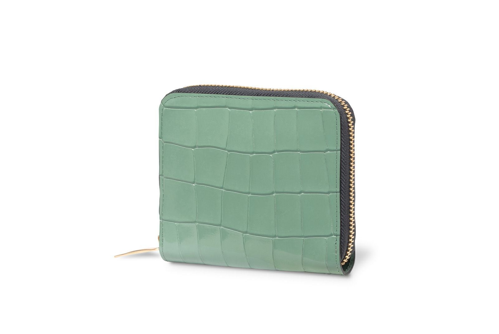✨ほぼ未使用　希少✨ボッテガ　二つ折り　ラウンドファスナー ミントグリーン BOTTEGA VENETA（ボッテガ・ヴェネタ） 未使用 ボッテガ ヴェネタ