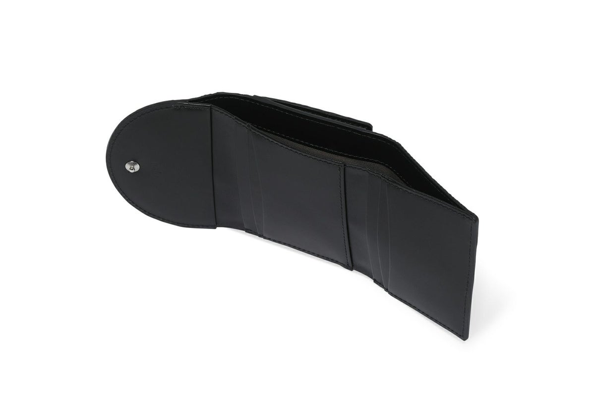 アタカマ 三つ折り財布 ブラック