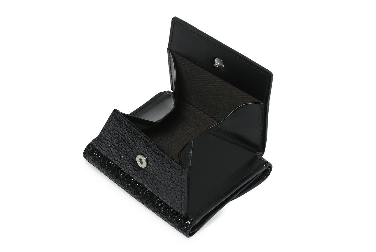 アタカマ 三つ折り財布 ブラック