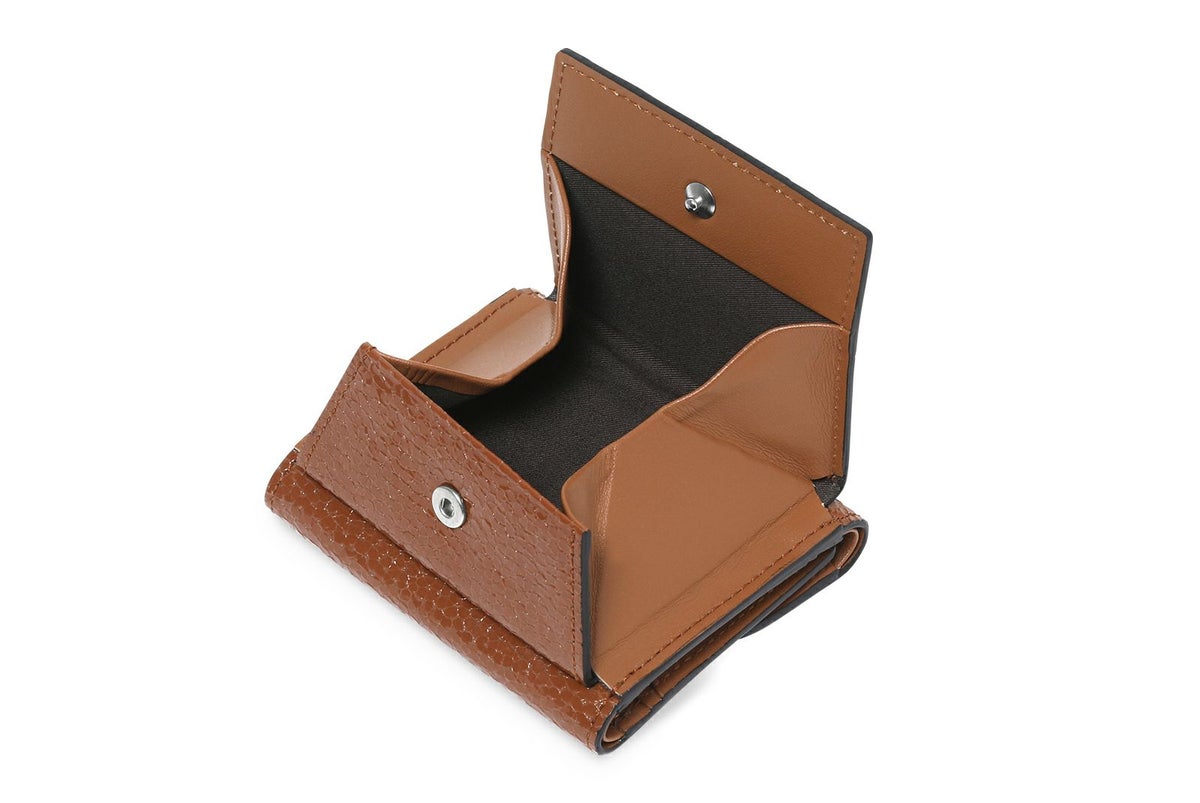 アタカマ 三つ折り財布 ブラウン