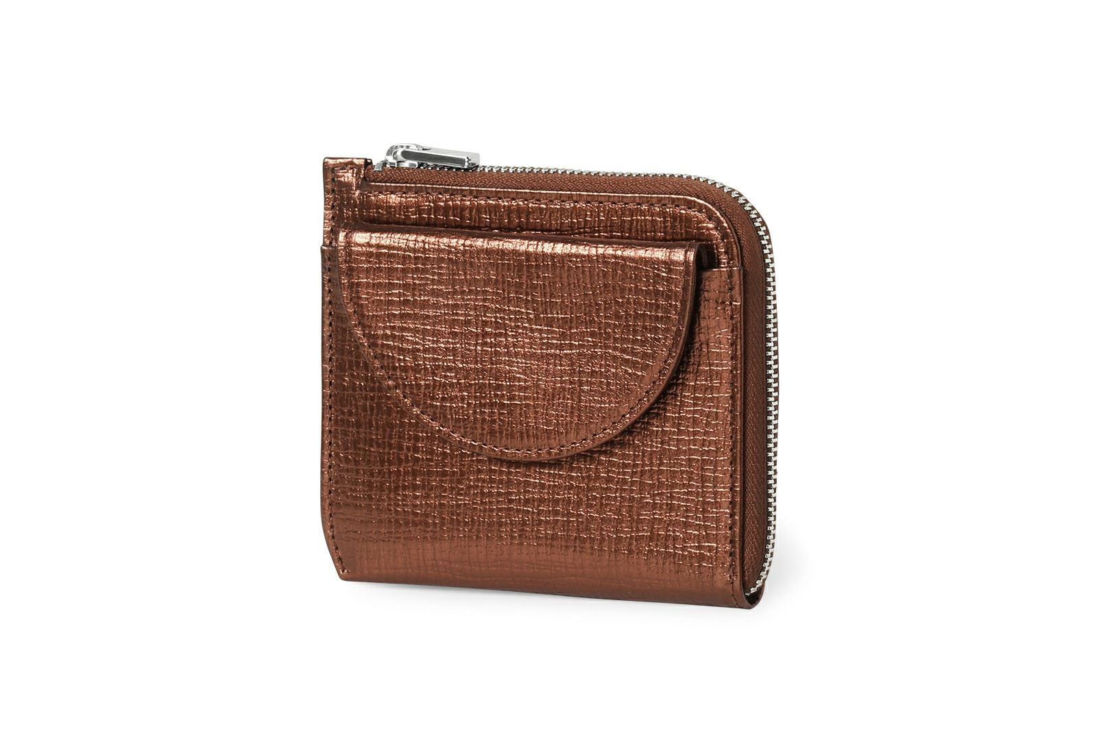 SALE】タック Lファスナーコンパクト折り財布（メタリック） | Epoi