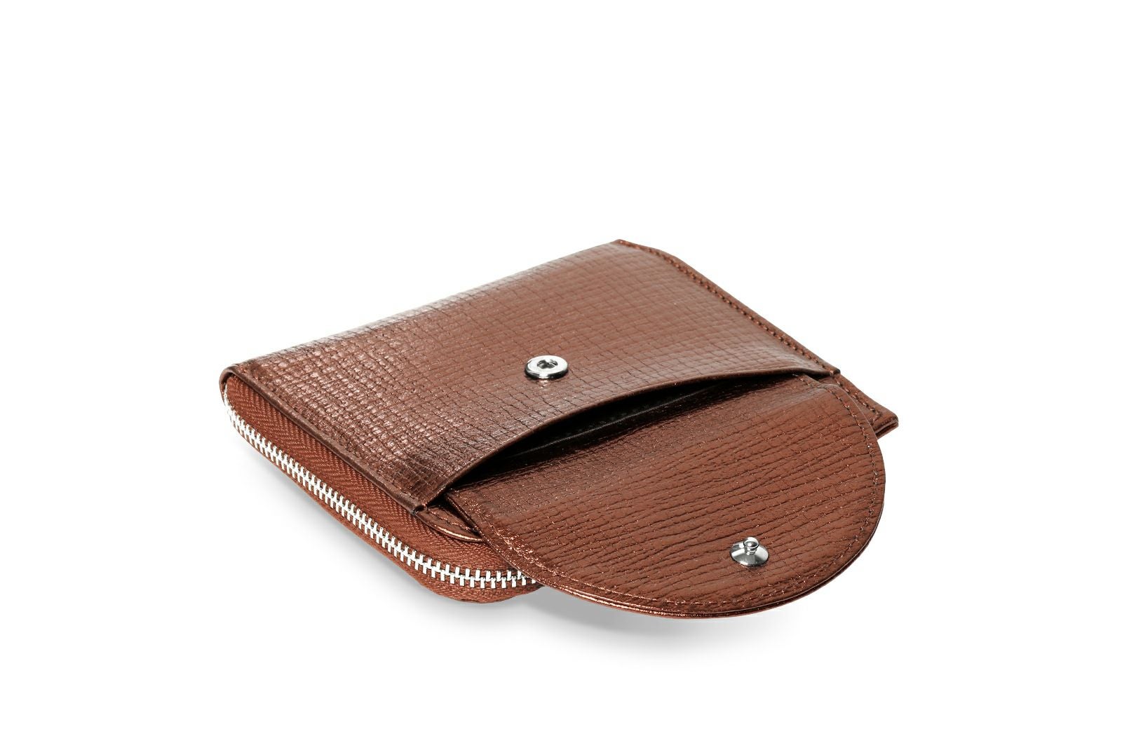専用　　Epoi コンパクト折り財布（メタリックシルバー）新品 SALE】タック Lファスナーコンパクト折り財布（メタリック） | Epoi
