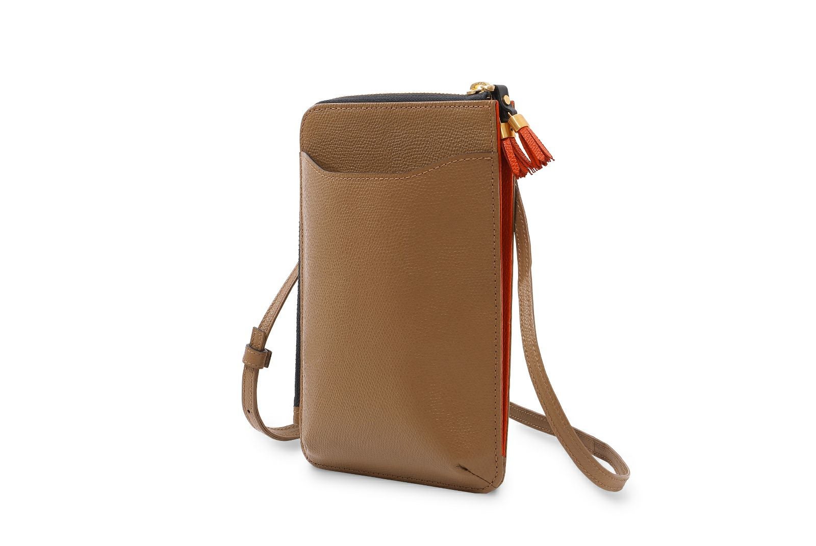 シキビー スマホポシェット くるみ×だいだい