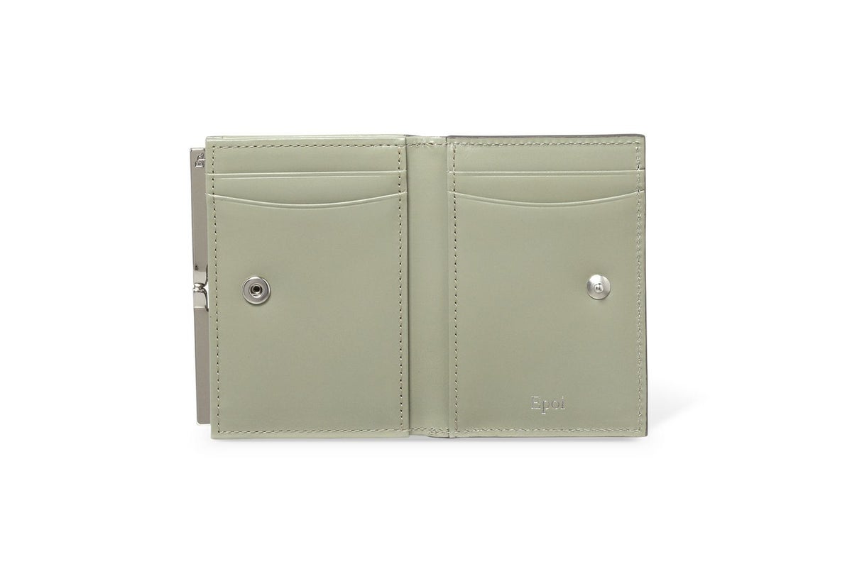 ノット 口金フラグメントケース セージ