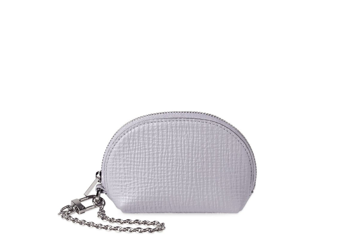 タック ストラップ付きミニポーチ ラベンダー