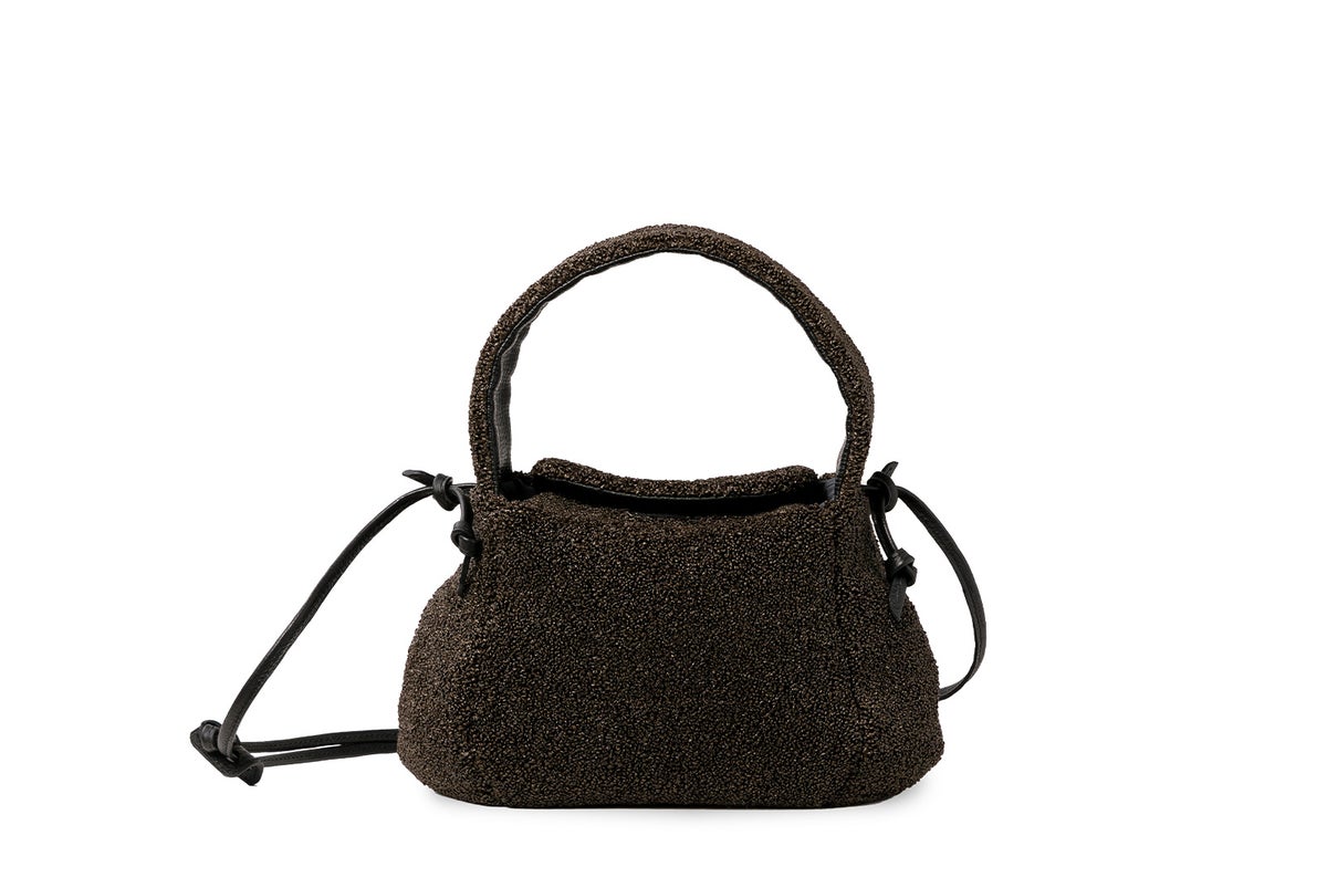 ラフィー 2WAYワンショルダーバッグ ダークブラウン