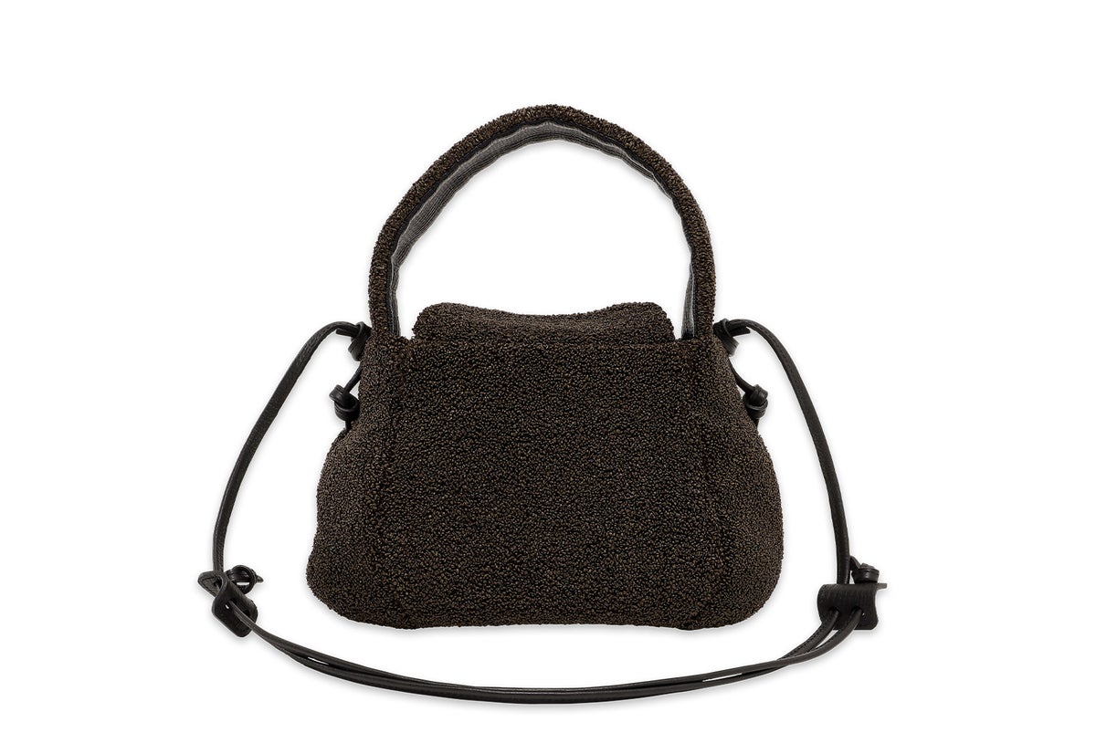 ラフィー 2WAYワンショルダーバッグ ダークブラウン