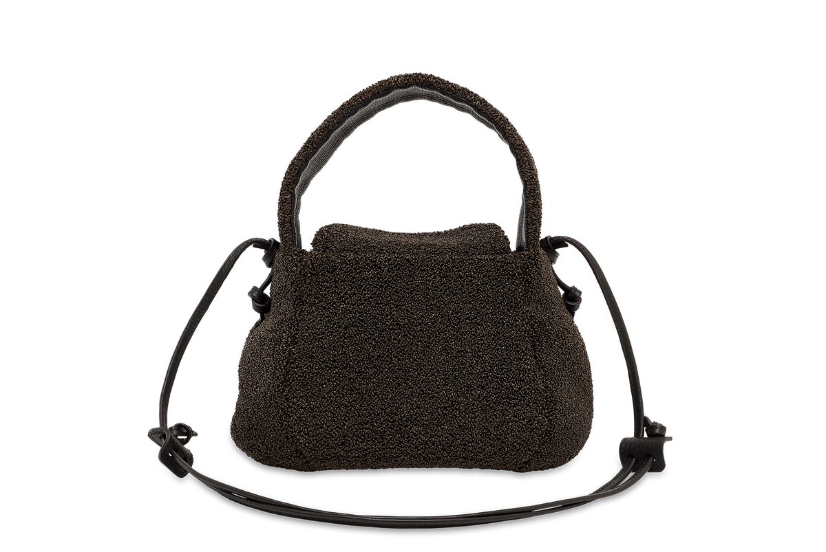 ラフィー 2WAYワンショルダーバッグ ダークブラウン