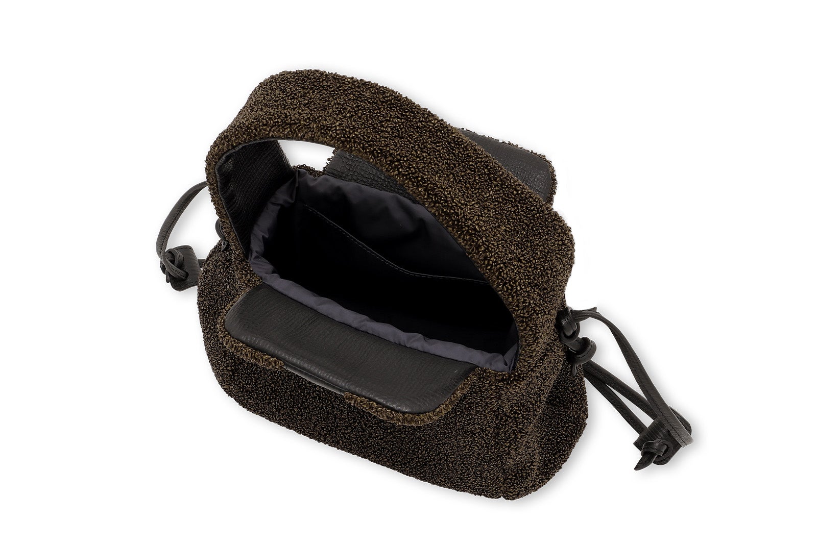 ラフィー 2WAYワンショルダーバッグ ダークブラウン