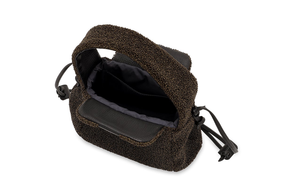 ラフィー 2WAYワンショルダーバッグ ダークブラウン